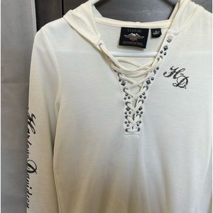 NWOT Never Worn Women’s Long Sleeve Hoodie Skull Shirt